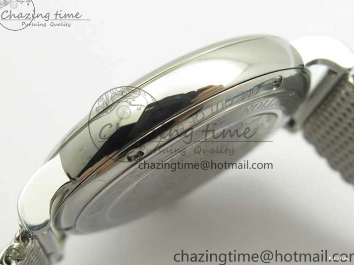 MIROTIME 0307 Portofino IW356501 SS V3 MK 1:1 Best Edition Blue Dial On SS Mesh Bracelet MIYOTA Timeless 7194